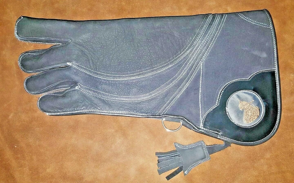 Перчатки Eagle And Falconry 5 слоев чистая нубуковая кожа длина 17 дюймов высокопрочные - Изображение 2 из 3