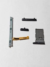 Samsung Galaxy S22 Ultra S908U Volume Power Button SIM Tray Black COMBO