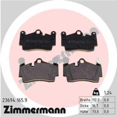 LORDCO - ZIMMERMAN 236941659 Disc Brake Pad Set