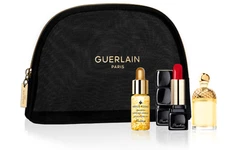 Guerlain VIP Set: Face Oil 5ml, Lipstick 1.4 g, EDT Miniature 7.5ml & Beauty Bag