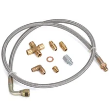 PTNHZ UNIVERSAL Turbo Oil Feed Line Oil Return Line Oil Drain Line Kit 1/8 NP...