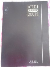 Audi Coupe pack brochure Sep 1988 UK market