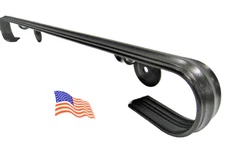 Kenosha Iron Wrought Iron Handrail 1Ft - 12Ft Wall Mounted Made in America Black