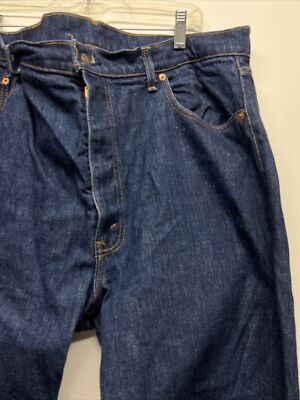 Vintage Levis 505 0217 denim pants usa made 80s dark 42 x 27