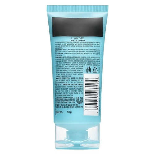 Lakme Micellar Pure Facewash For Deep Pore Cleanse - 50gm - Picture 2 of 9