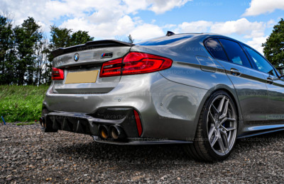 BMW M5 F90 M Performance Competition Carbon Fibre Rear OEM Diffuser by UKCarbon