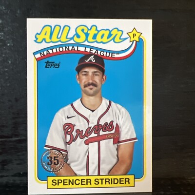 2024 Topps Series 2 Spencer Strider 1989 Topps All-Star Insert Card #89ASB-15