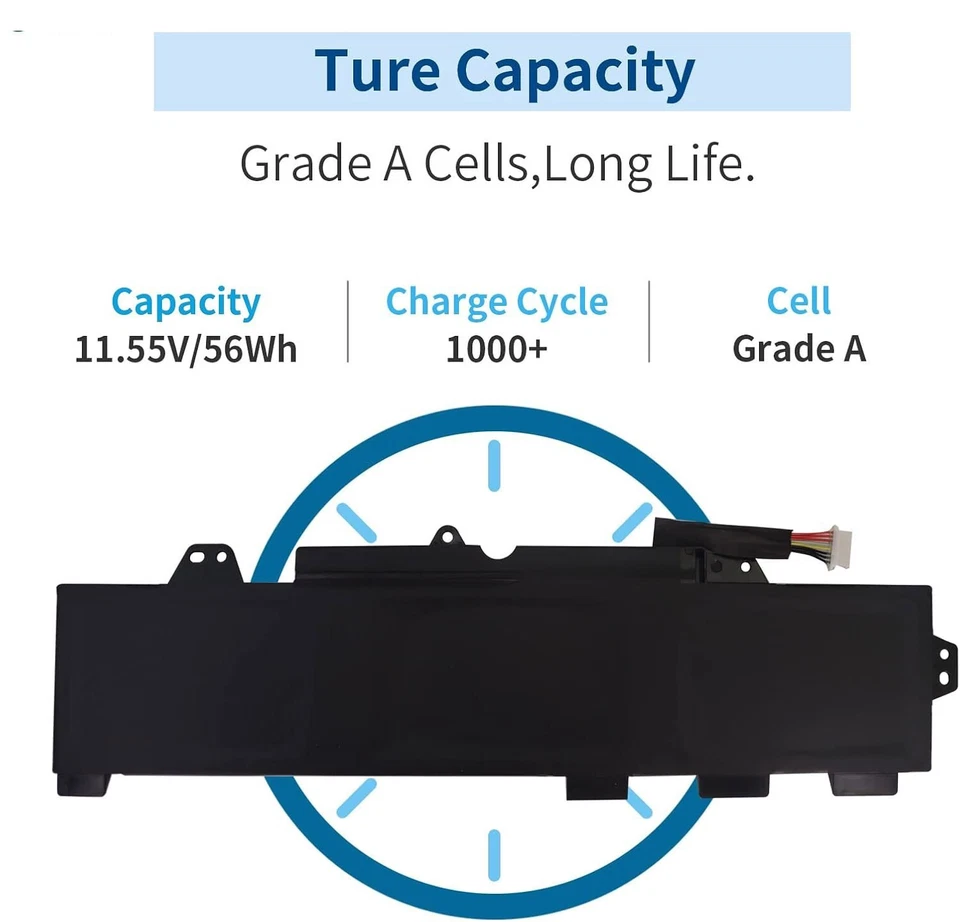 Batería TT03XL TT03056XL para HP HSTNN-UB7T HSTNN-DB8K HSTNN-LB8H HSN-113C-5 56Wh Foto 3 de 3