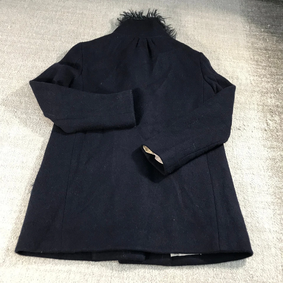 Abrigo Band of Outsiders Mujer 1 Chaqueta Tweed Azul Bolsillo Informal Damas Foto 3 de 4