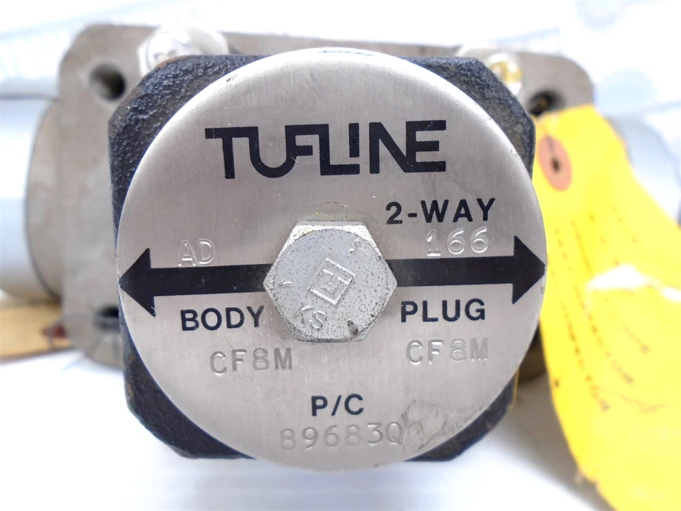 Tufline - 89683Q - 2 Way Plug Valve - 1-1/2" - CF8M - AD - 166 - 150 Rated (NEW) - Image 3 of 4