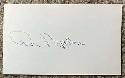 Dan Danny Napoleon  signed card - Mets debut 1965 -