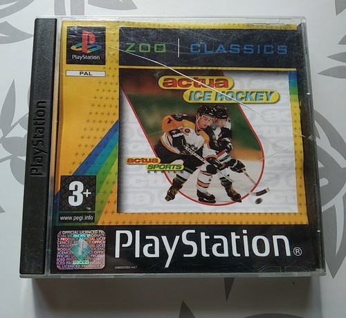 Jeu PS1 Actua Ice Hockey - Zoo Classics, En Très Bon état Avec Boîte Et Notice