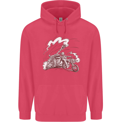 An Army Biker With Tank Skull Motorcycle Childrens Kids Hoodie - Picture 44 of 88