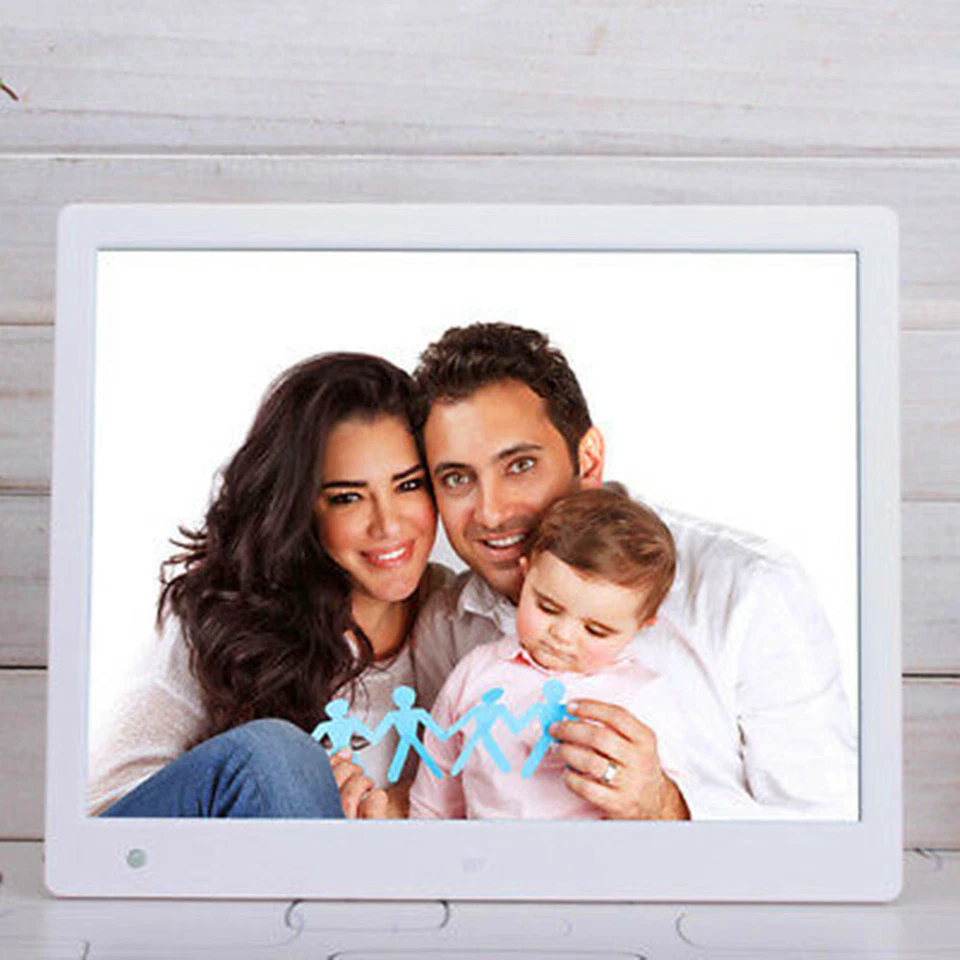 7-15" Digital Photo Frame LED Electronic Album Picture MP4 Player W/Remote+Clock - Image 4 of 4