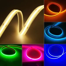 DC24V Waterproof COB LED Strip Lights Flexible Rope Lights Outdoor Lighting