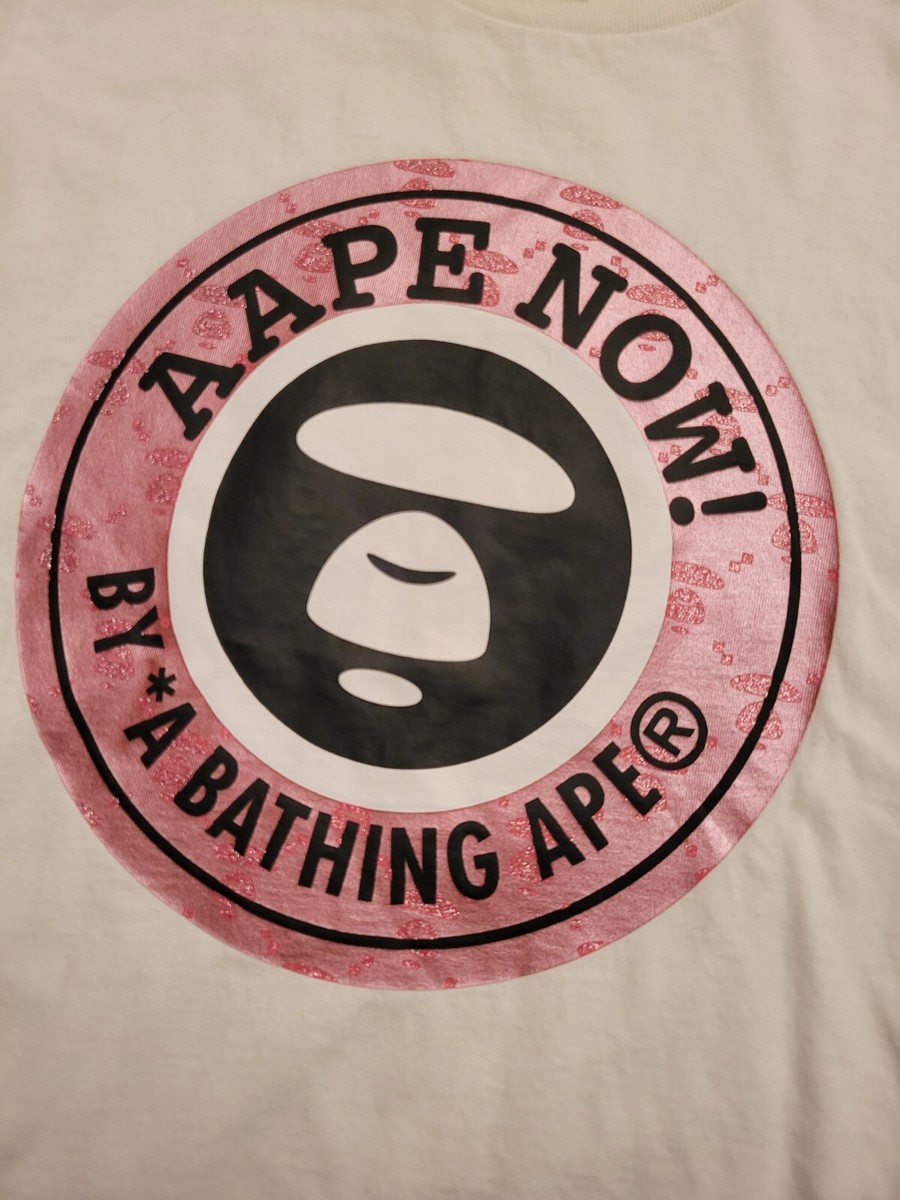 Aape Bathing Ape Bape Tee Shirt Womens Ladies XS Extra Small
