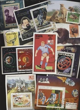 50 Different TOPICAL Colorful Souvenir Sheets Collection New Low Price