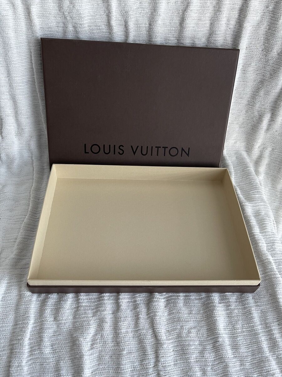 Louis Vuitton Brown Box w/ Tissue Paper 11 x 7.5 x 1.75”