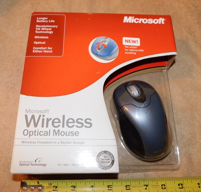 Microsoft Wireless Optical Mouse Tilt Wheel - USB NEW Sealed No. X09-49261 - Image 4 of 4