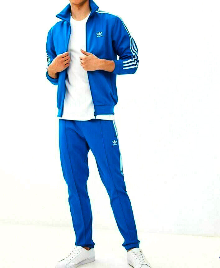 LG adidas Originals MEN&#039;S BECKENBAUER TRACKSUIT &amp; PANTS BLUE LAST1 eBay