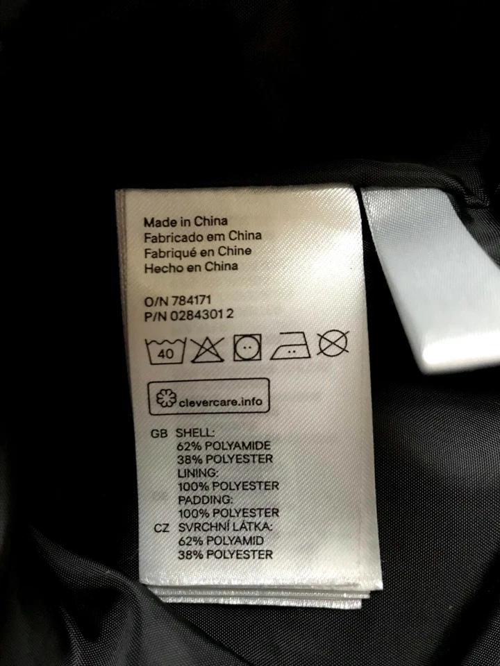 Chaleco H&M Niños Gris Oscuro Ajustable Capucha Acolchado Cremallera Completa Talla 4-5Y Foto 4 de 4