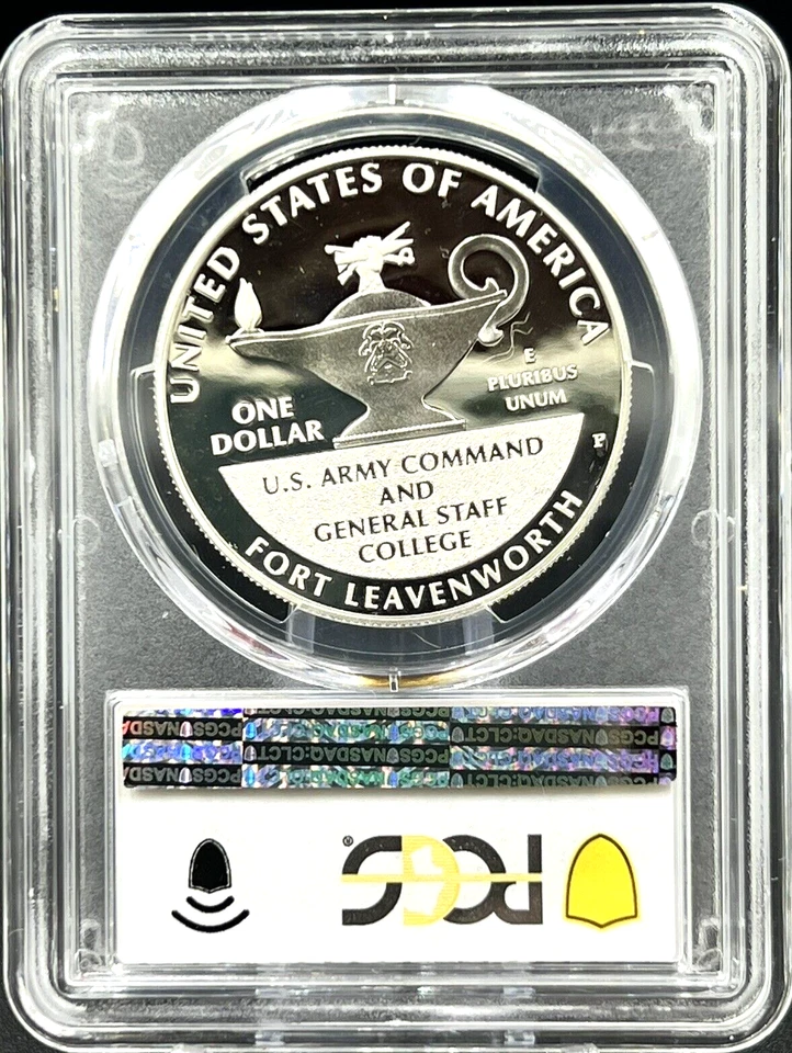 2013-P  5 Star Generals Marshall Eisenhower Silver $ Dollar Coin PCGS PR69 DCAM - Image 2 of 2