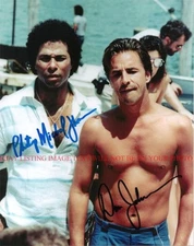 MIAMI VICE CAST SIGNED AUTOGRAPH 8x10 RP PHOTO BY BOTH CROCKETT AND TUBBS