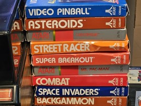 Atari 2600A (2) & 7800 Pro System Lot w Game Center 39 Games Joystick Paddles 