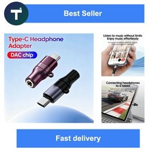 USB C to 3.5mm Headphone Jack Adapter Type-C AUX Audio DAC Converter