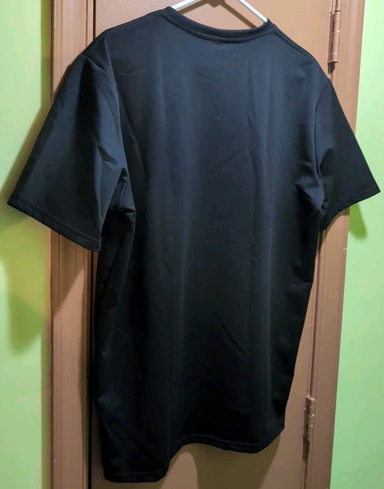 NEW- Black/White/Brown, Grumpy Old Man Slogan Graphic, Polyester Tee, Size L - Image 3 of 3