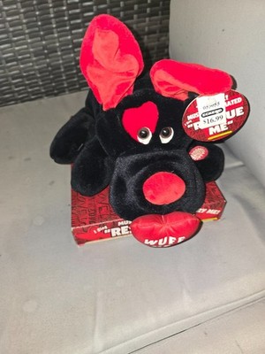 Animated Singing Plush Puppy Valentine Wuff Me Dog Sing  Rescue Me  video Avail.