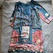 Lace Multi-Color Printed Women's Kurta with Floral  Geometric Patterns