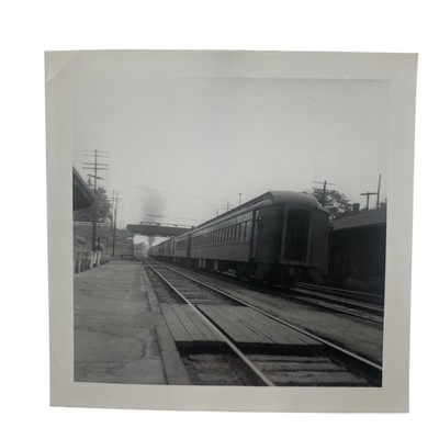 Vintage PA Lackawanna & Reading Personenzug Foto 3,25x3,25 s/w Original