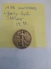 1938 Walking Liberty Silver Half Dollar
