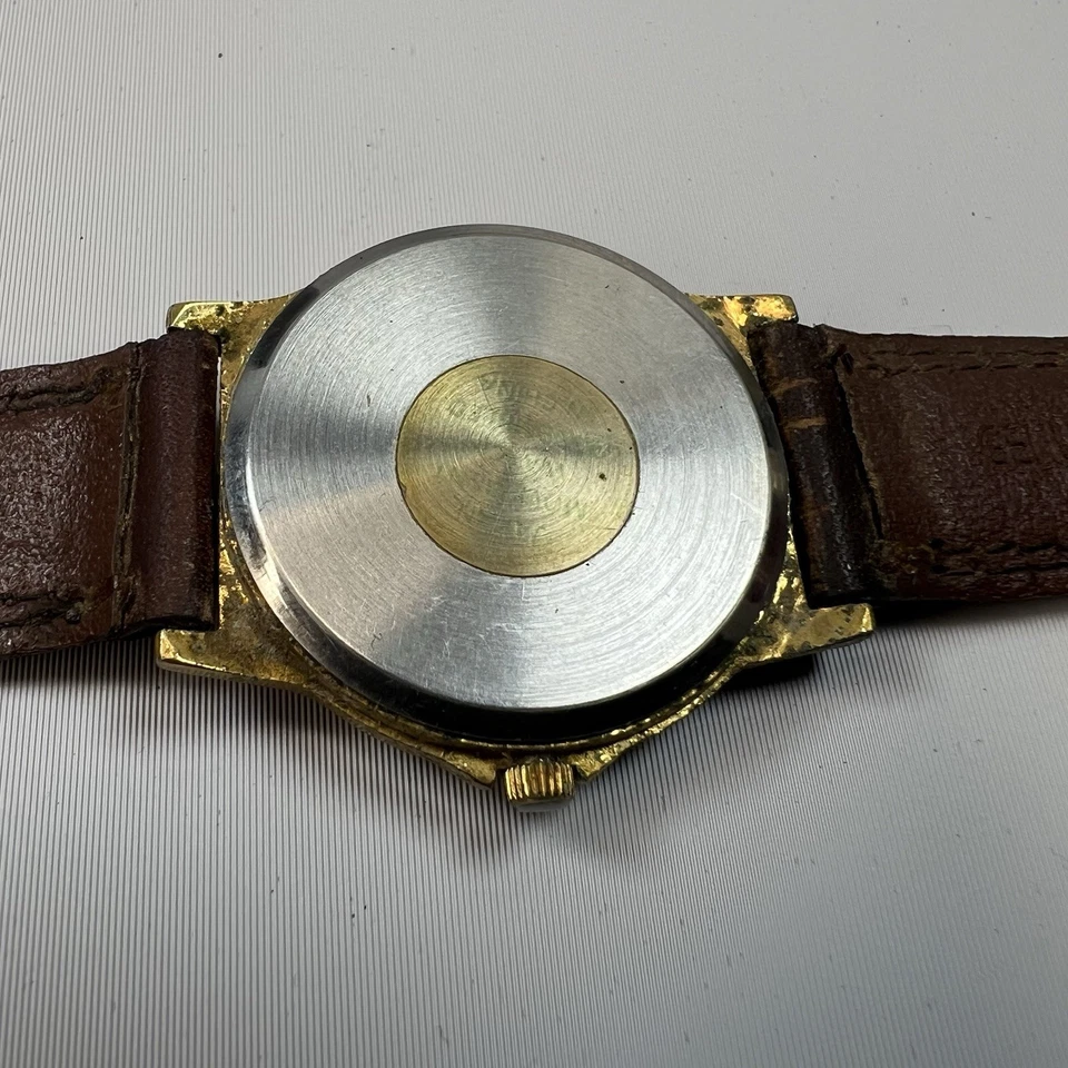 Reloj Joe Camel Club Vintage Unisex 34mm Tono Dorado Correa Cuero #4.11 Foto 4 de 4
