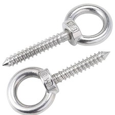 Heavy Duty In Eye Hooks Screws Lifting Eye Bolts Ring Eyelet Hooks Self Tapping