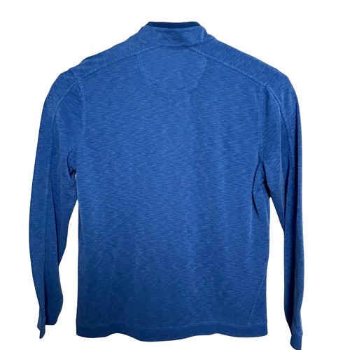 Johnston & Murphy Mens Performance Pullover 1/4 Zip Long Sleeve Blue M - Picture 2 of 6