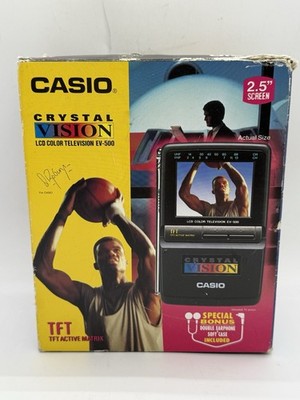 CASIO ポータブルテレビ EV-500 Casio Crystal Vision LCD Portable Color Television - Ev-500 for
