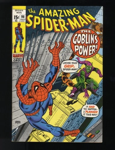 Amazing Spider-Man #98 FN/VF 7.0 Drug Issue! Green Goblin! No CCA! Marvel 1971