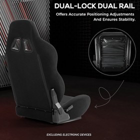 Supllueer Racing Simulation Cockpit With Seat Adjustable Fit Logitech G920 G923