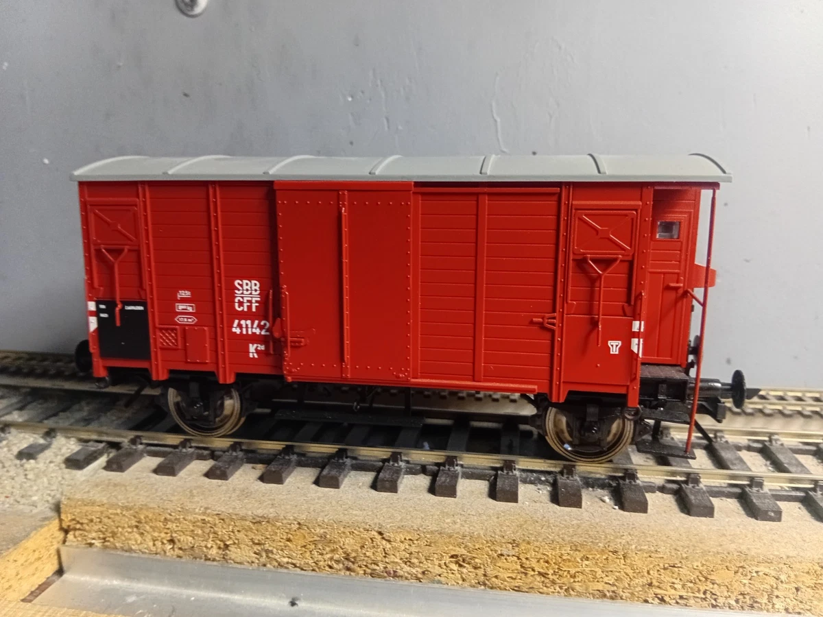 4691 JEP 2 Wagons marchandise plate-forme grand modèle à double porte ouvrante 1950's - Modélisme
