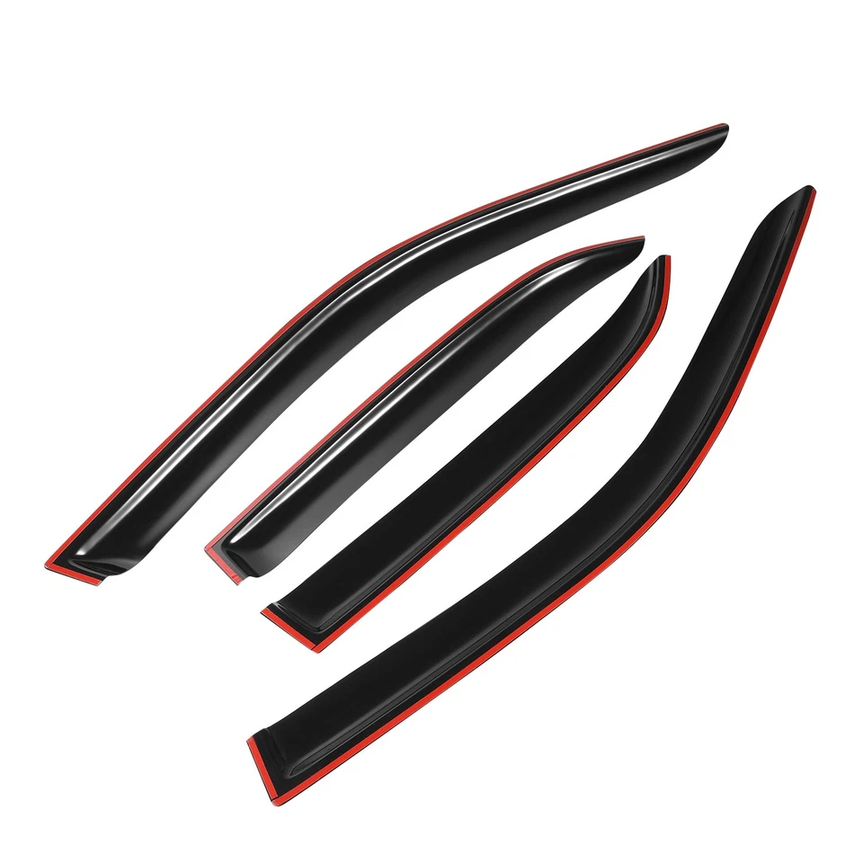 Protectores de lluvia para Chrysler 300 11-23 cinta 4x 4 piezas negro JDM Foto 4 de 4