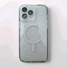 iPhone 15 Pro Max  Case Cover Comfort Grip Drop Protection Clear Glitter 