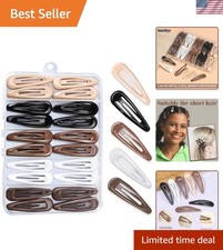 Elegant 50Pcs Snap Hair Clips - 2 Inch Barrettes in 5 Stunning Colors
