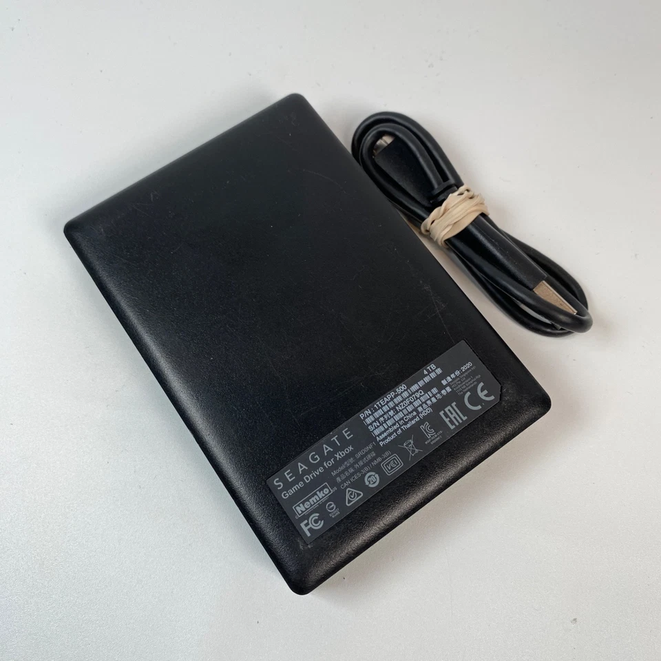 Seagate Portable 1TEAPP-500 4TB USB-B to USB-A SSD 1TEAPP-500 - TESTED WORKING - Image 2 of 4