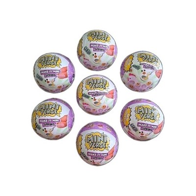 MGA's Miniverse Make It Mini Spring Lot of 7 Unopened Mystery 1 Set Per Ball NEW