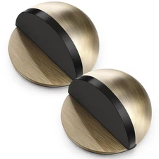 MorningRo 2 Pcs Self Adhesive Door Stoppers, Stainless Steel Floor Door Stop ...