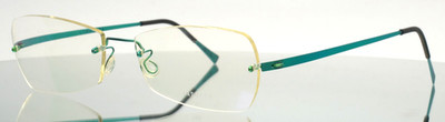 LINDBERG Spirit 2106 Col 95 Green Womens Rectangle Rimless Eyeglasses 54-18-145