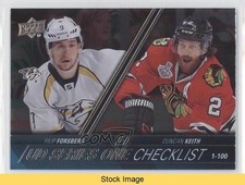 2015 Upper Deck Checklist Silver Foil Board Duncan Keith Filip Forsberg READ 0w6