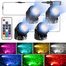 RGB Underwater Pond Lights, 20 Colors Dimmable Submersible Led Fountain Lights w